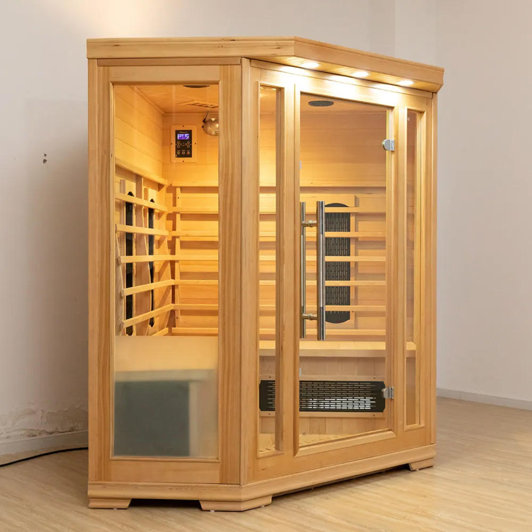 AuroraHeat 3-Person Corner Infrared Sauna
